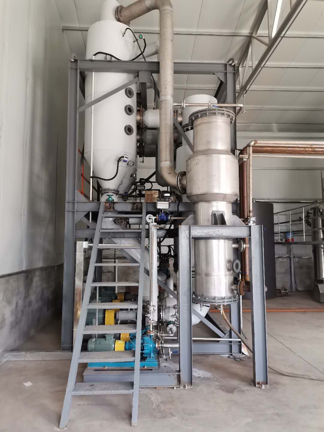 金象三效撬裝式蒸發器試車